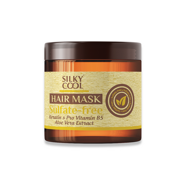 Silky Cool Sulfate-Free Hair Mask – Hydrating & Replenishing Treatment for Dry, Damaged, Brittle or Frizzy Hair – Deep Moisture Repair with Gentle Formula – 350ml